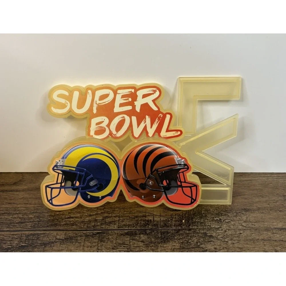Super Bowl 56 Official Plastic Helmet Logo 6